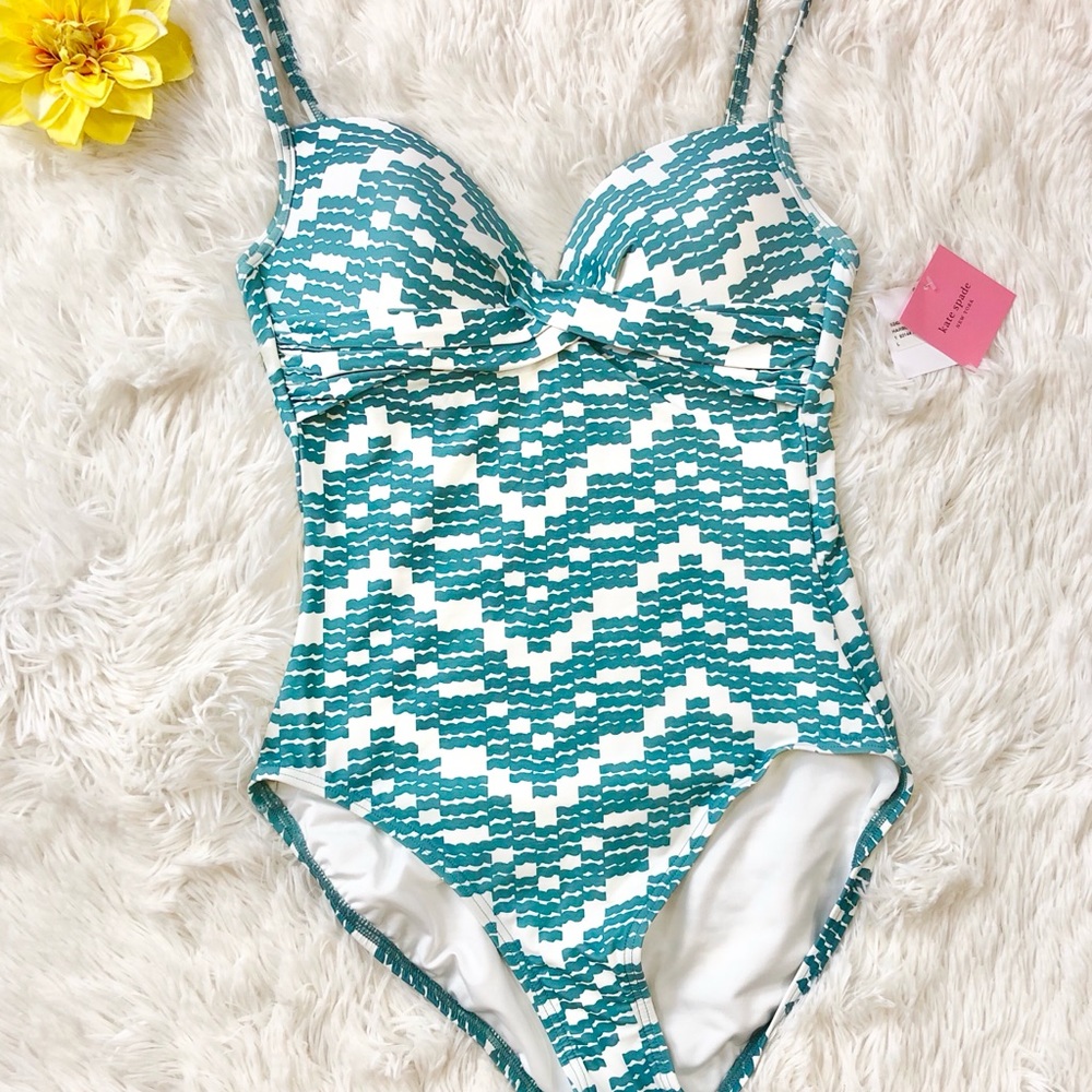🆕New with tags KATE SPADE “ harbor fog” Swimsuit